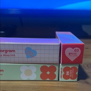 Lip gloss (4) you get all 4, colorgram lip tent